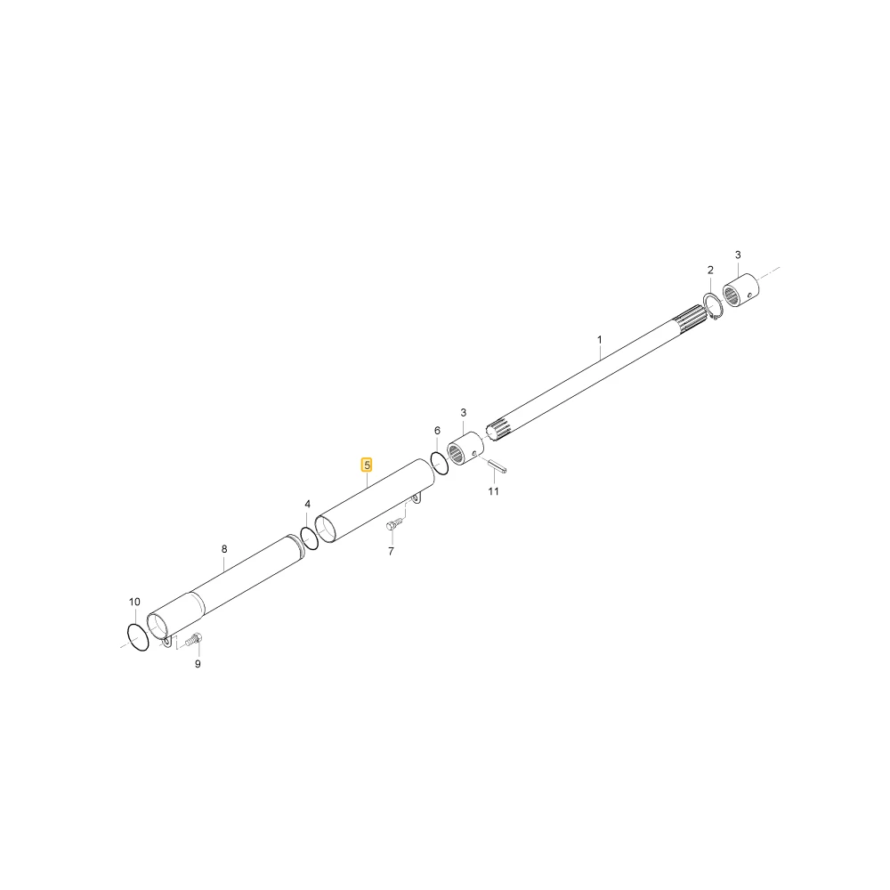 Pokrywa wału napędowego 1 KIOTI T4681-44611