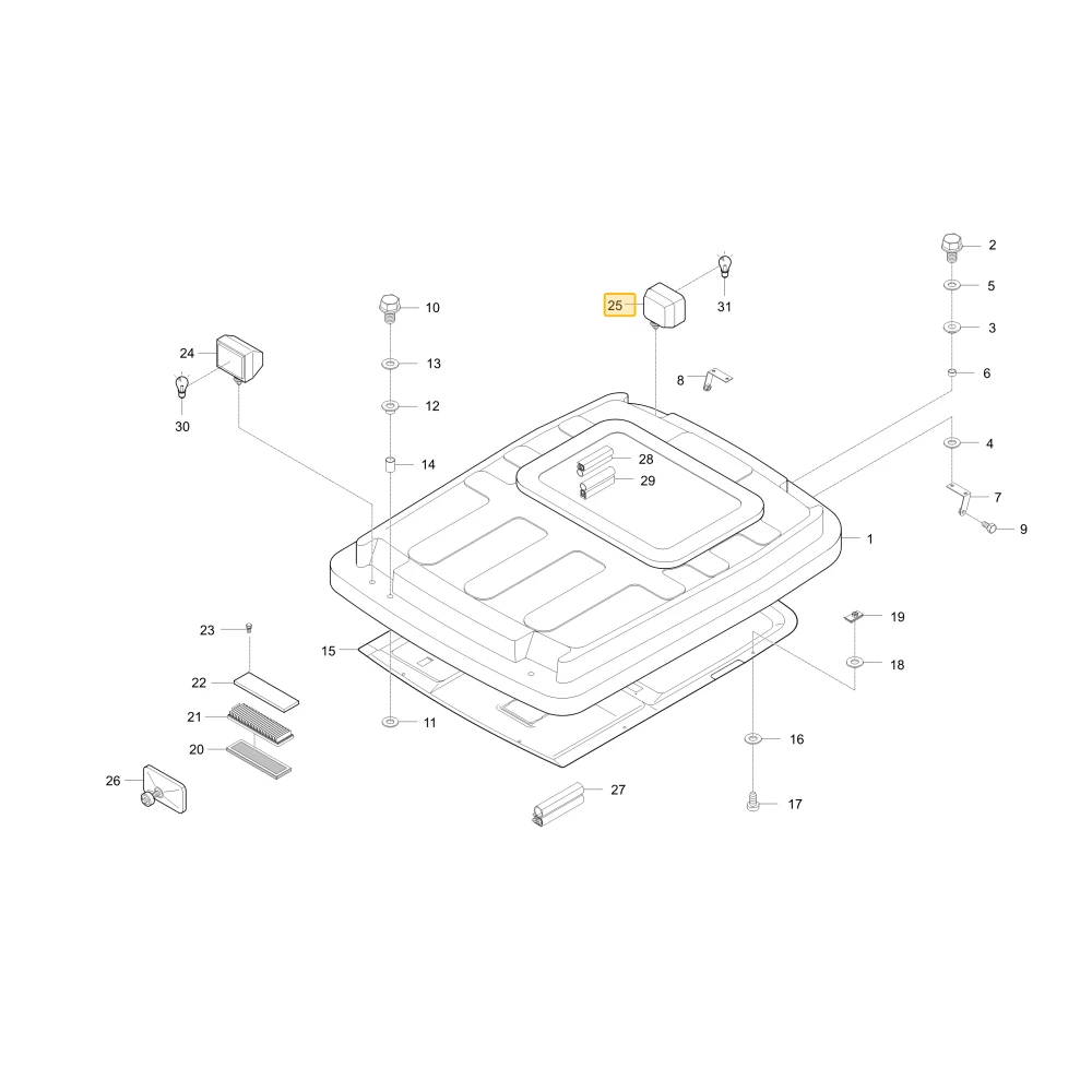 Tylna lampa robocza KIOTI T4681-69814