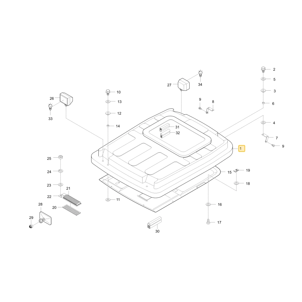 Dach KIOTI T4681-80612OE