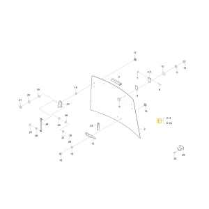 Tylna szyba KIOTI T4681-82091