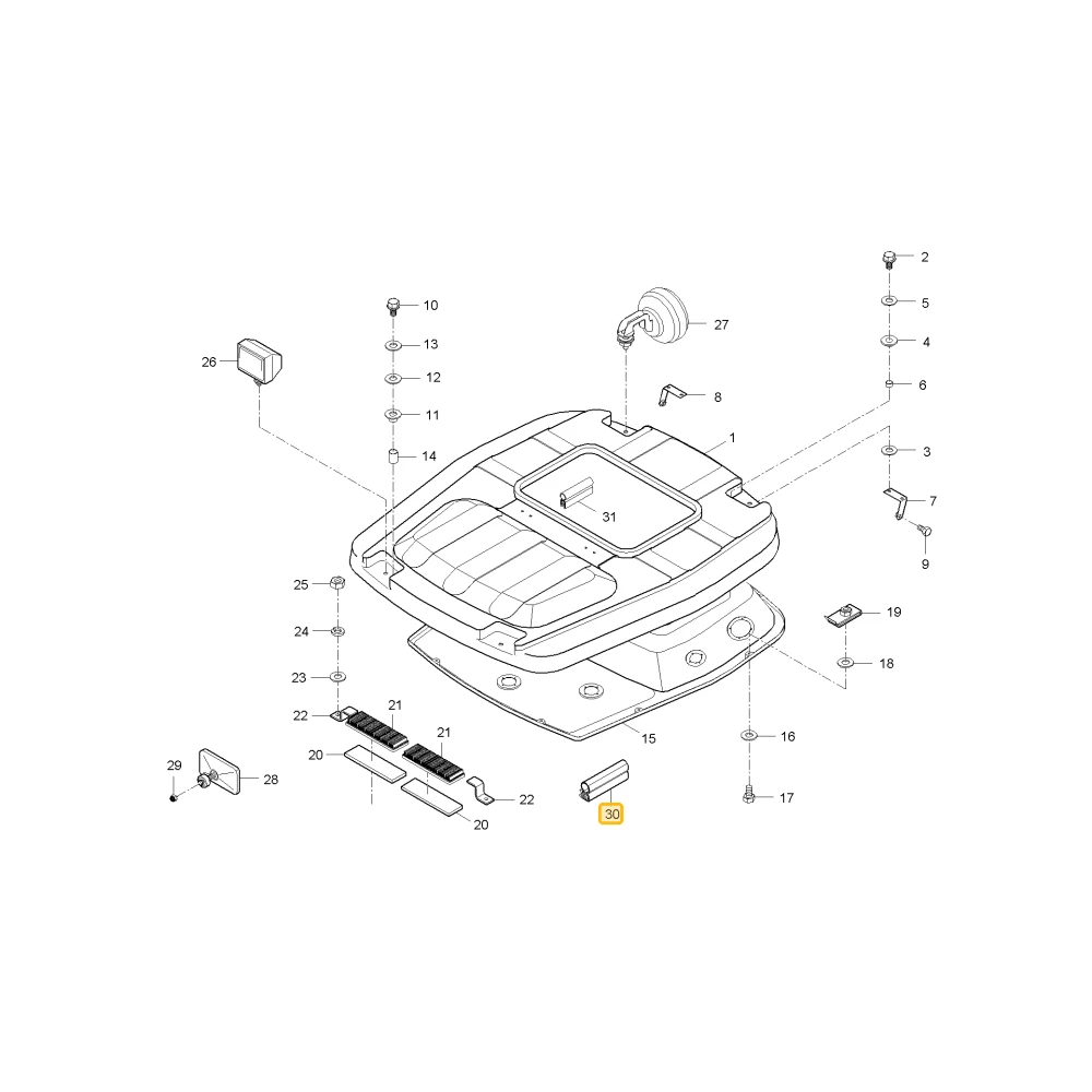 Uszczelka drzwi dachu KIOTI T4681-88211