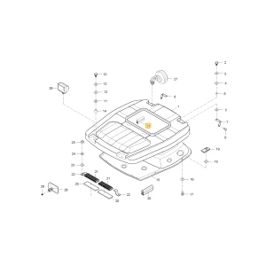 Uszczelka drzwi dachu KIOTI T4681-88261