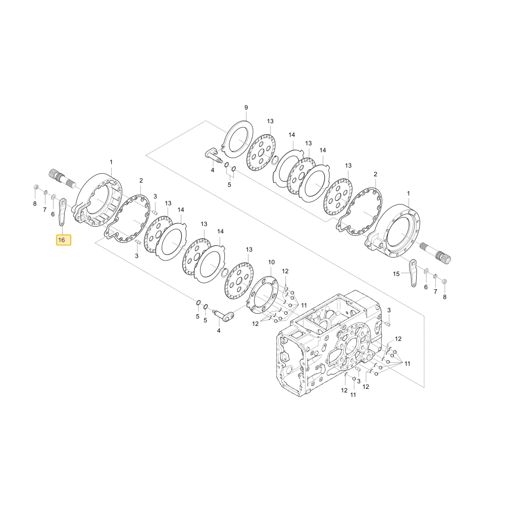 Dźwignia prawej krzywki hamulca KIOTI T4682-28221