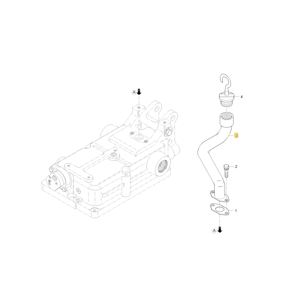 Rurka wlotowa oleju KIOTI T4682-35002