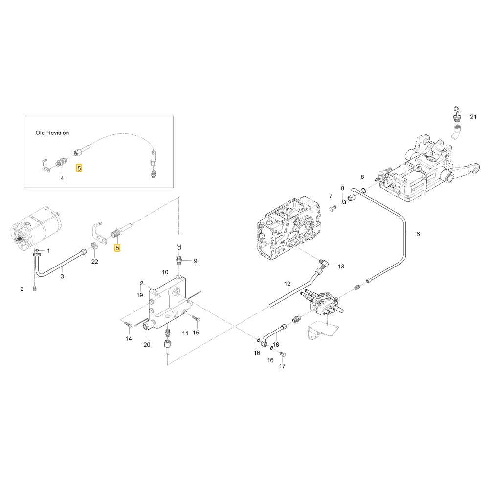 Rurka hydrauliczna 4 KIOTI T4682-37134
