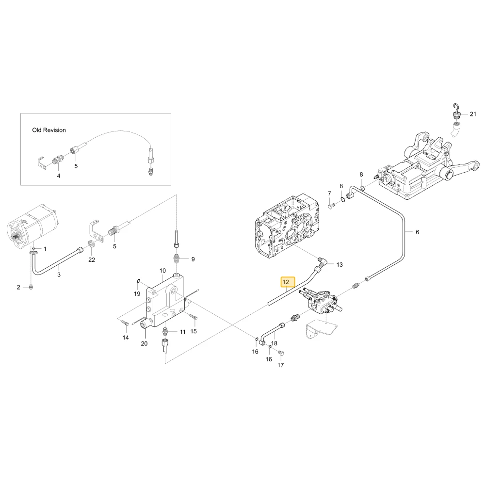 Rurka hydrauliczna KIOTI T4682-37361