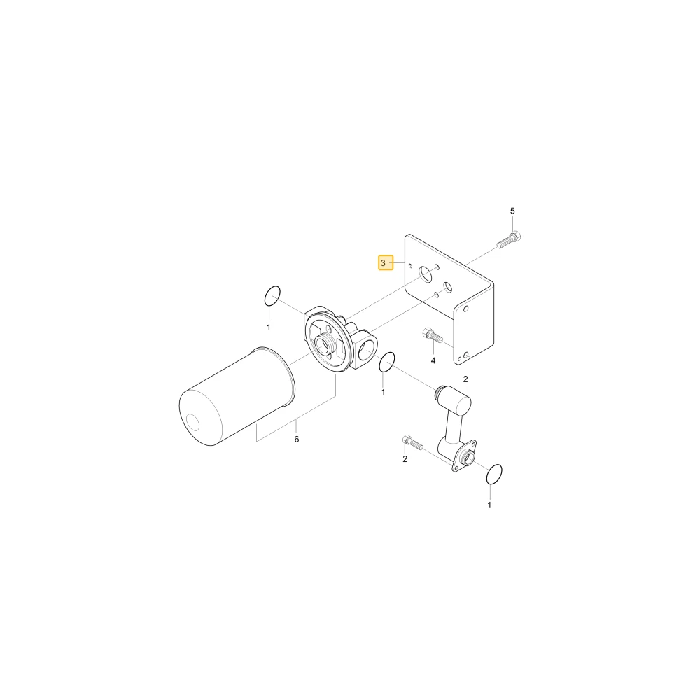Podpora filtra KIOTI T4682-38051