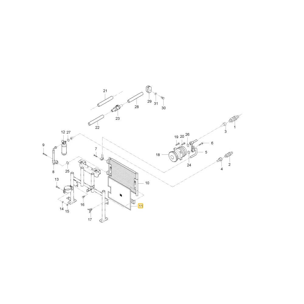 Siatka skraplacza KIOTI T4682-50031