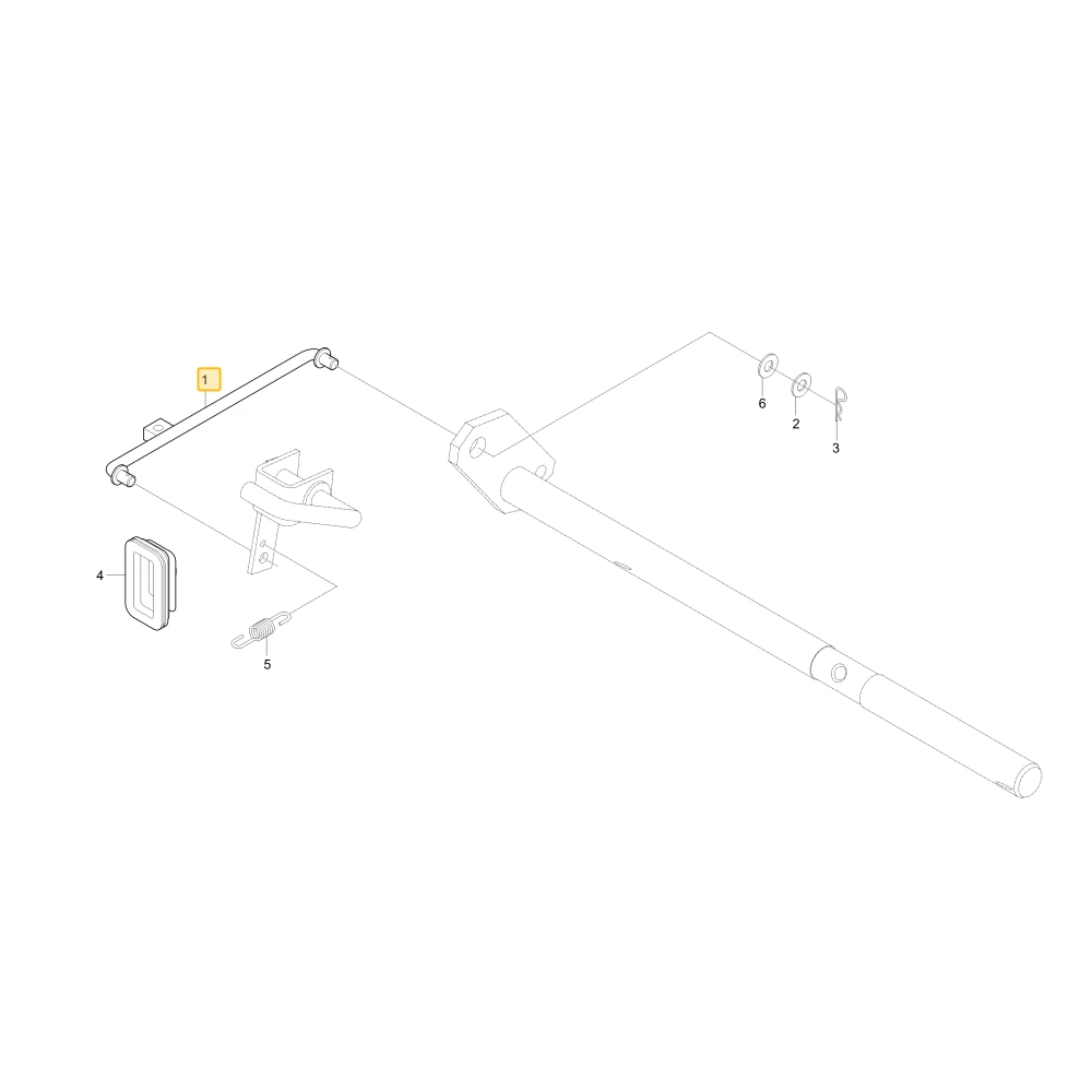 Drążek mechanizmu różnicowego KIOTI T4682-65022