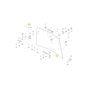 Tylna szyba KIOTI T4682-81381