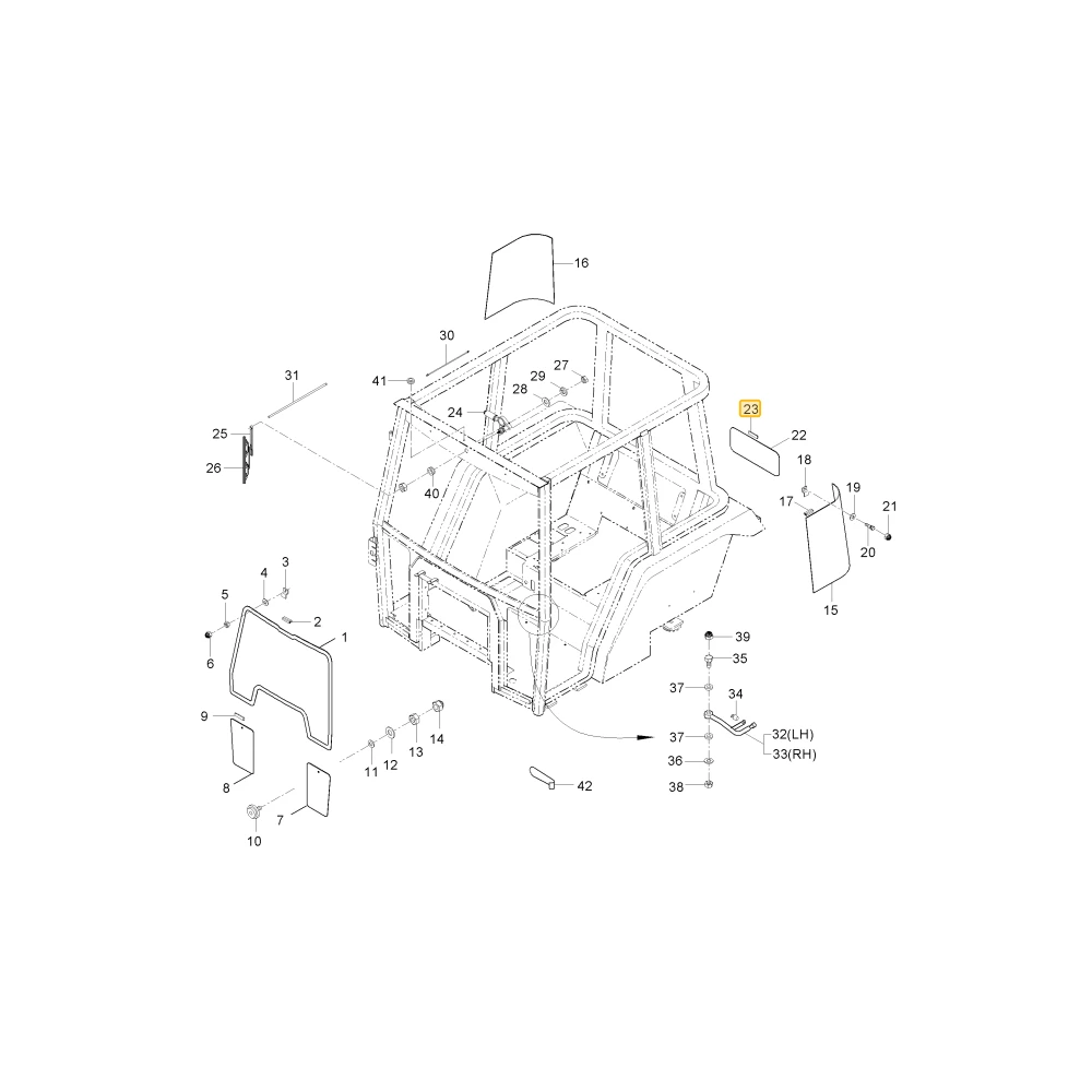 Uszczelka drzwi szyby KIOTI T4682-82541