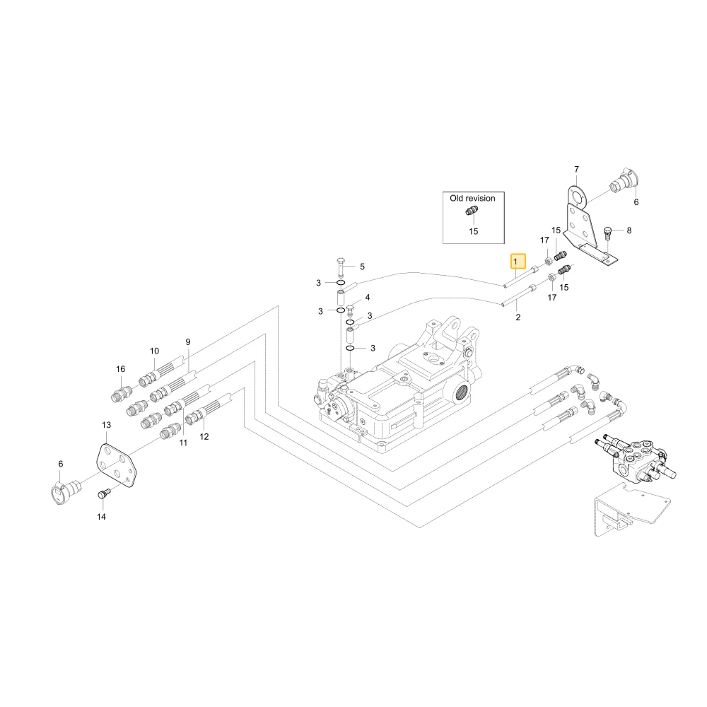 Rurka hydrauliczna A KIOTI T4682-90012