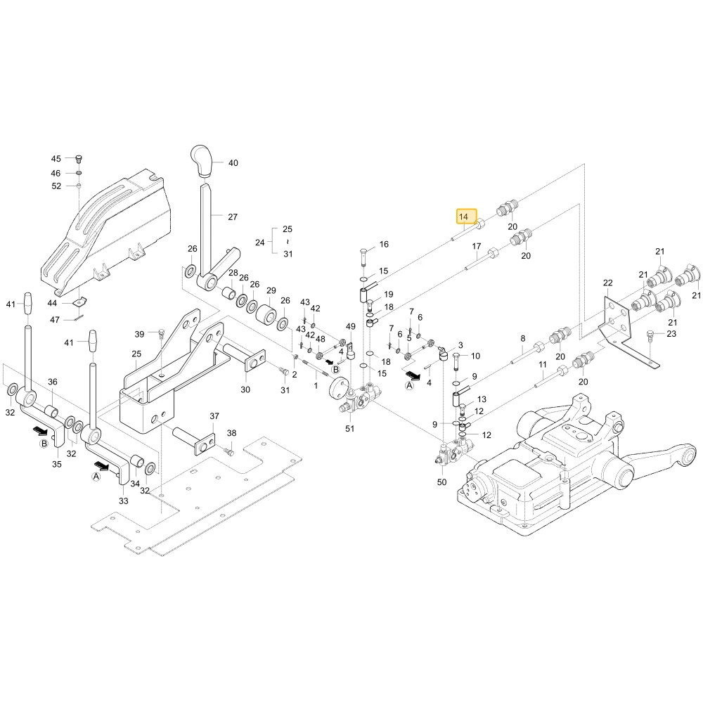Rurka hydrauliczna C KIOTI T4682-90031