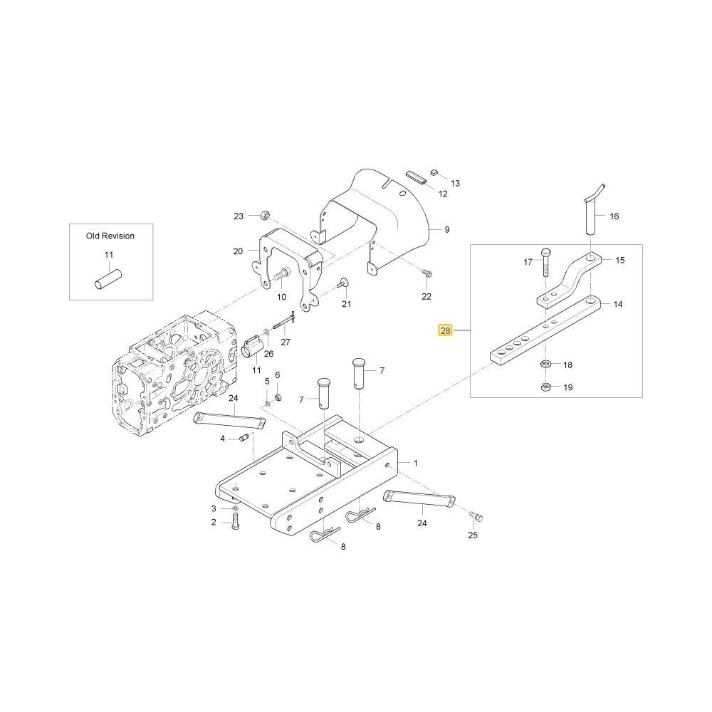 Belka zaczepowa U KIOTI T4686-29822