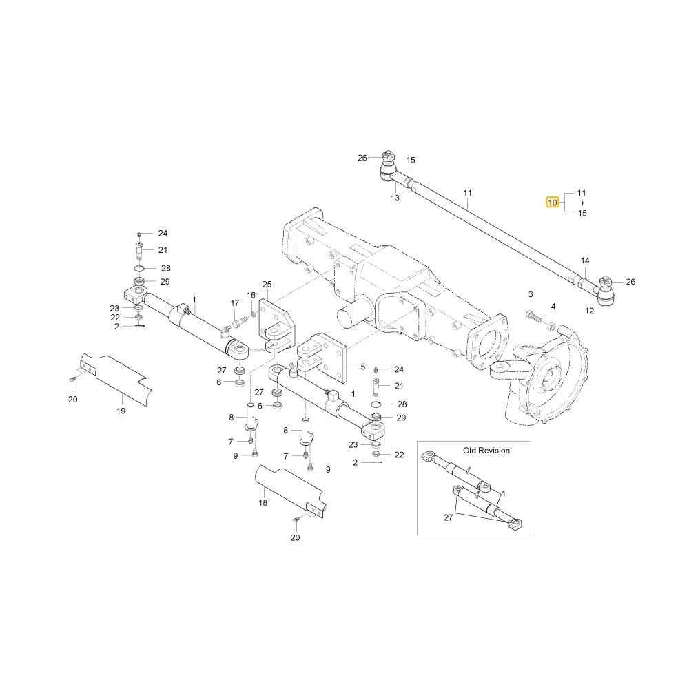 Drążek ściągający KIOTI T4686-31131BB