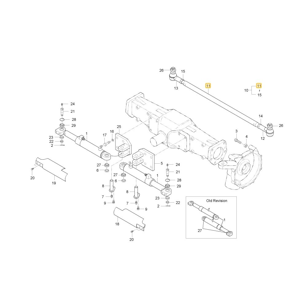 Drążek ściągający KIOTI T4686-31141