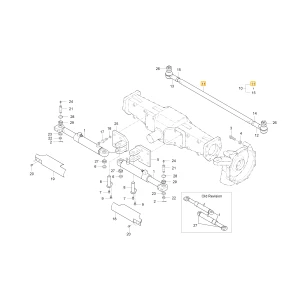 Drążek ściągający KIOTI T4686-31141