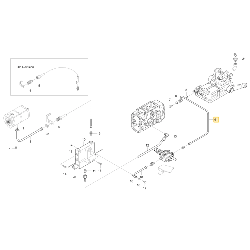 Rurka hydrauliczna 12 KIOTI T4686-37991