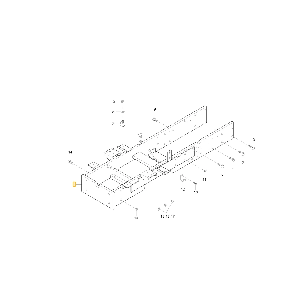 Rama Frontaxle KIOTI T4686-50018