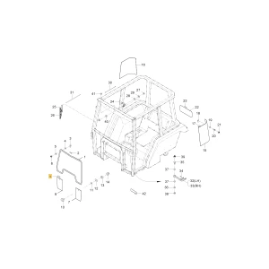 Uszczelka drzwi szyby KIOTI T4686-82511