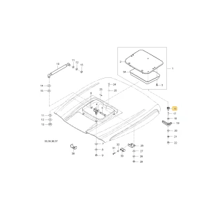 Dystans osłony przeciwsłonecznej KIOTI T4686-83571