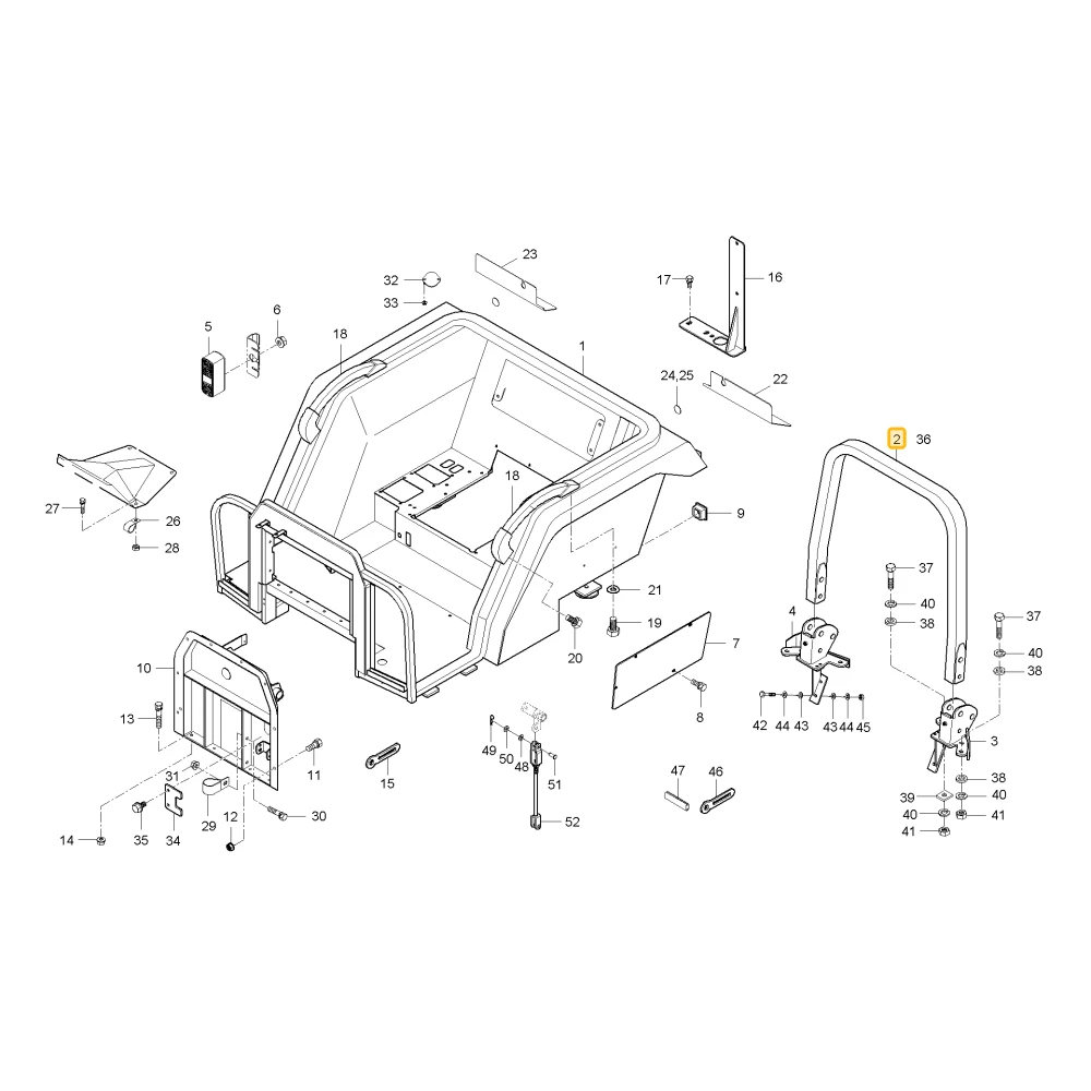 Rama ROPS KIOTI T4686-88011