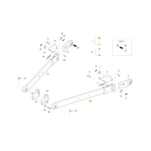 Dolny lewy łącznik KIOTI T4686-93021