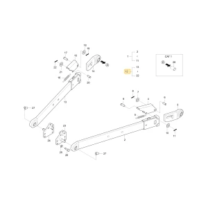 Dolny prawy łącznik KIOTI T4686-93111
