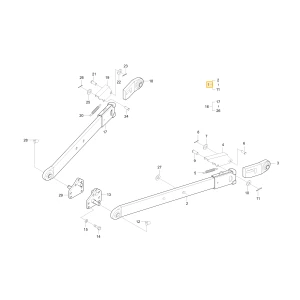 Dolny lewy łącznik KIOTI T4687-93011