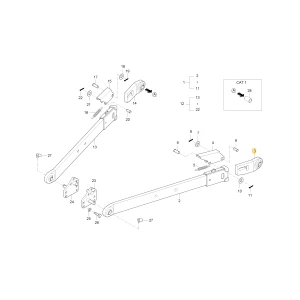 Obudowa dolnego lewego łącznika KIOTI T4687-93031