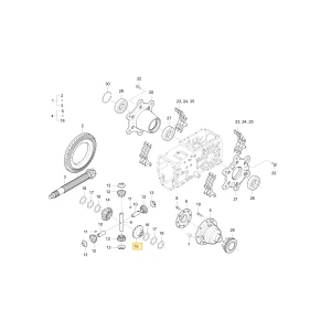 Koło zębate prawego mechanizmu różnicowego bocznego KIOTI T4710-26151