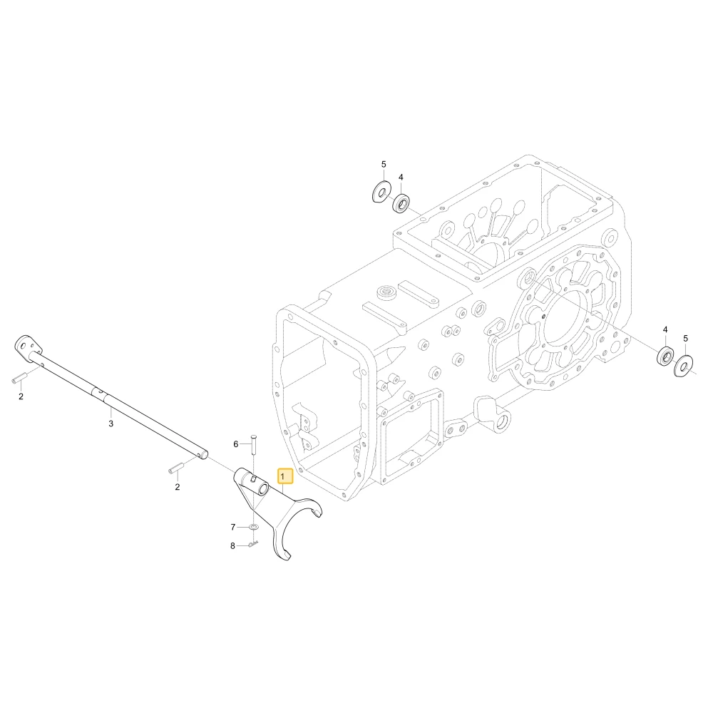 Widełki blokady mechanizmu różnicowego KIOTI T4710-26632