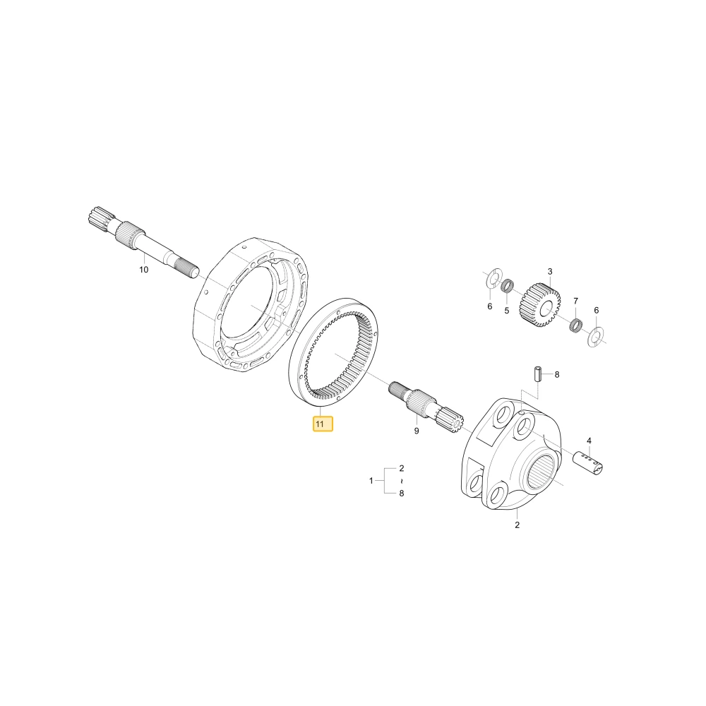 Wewnętrzne koło zębate 66 KIOTI T4710-26851