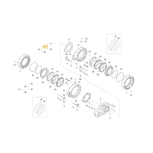 Lewy hamulec KIOTI T4710-27612
