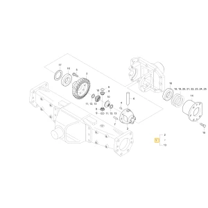 Urządzenie przednego mechanizmu różnicowego KIOTI T4710-43104