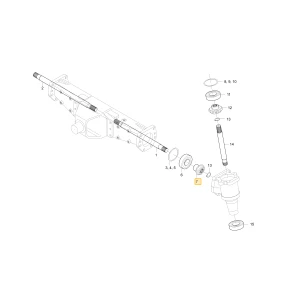 Koło zębate stożkowe 12 KIOTI T4710-43241