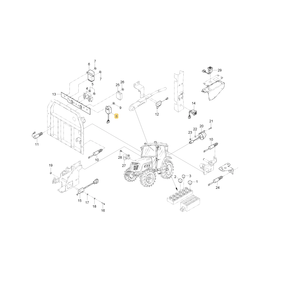 Lampa zespołu ostrzegawcza KIOTI T4710-69401