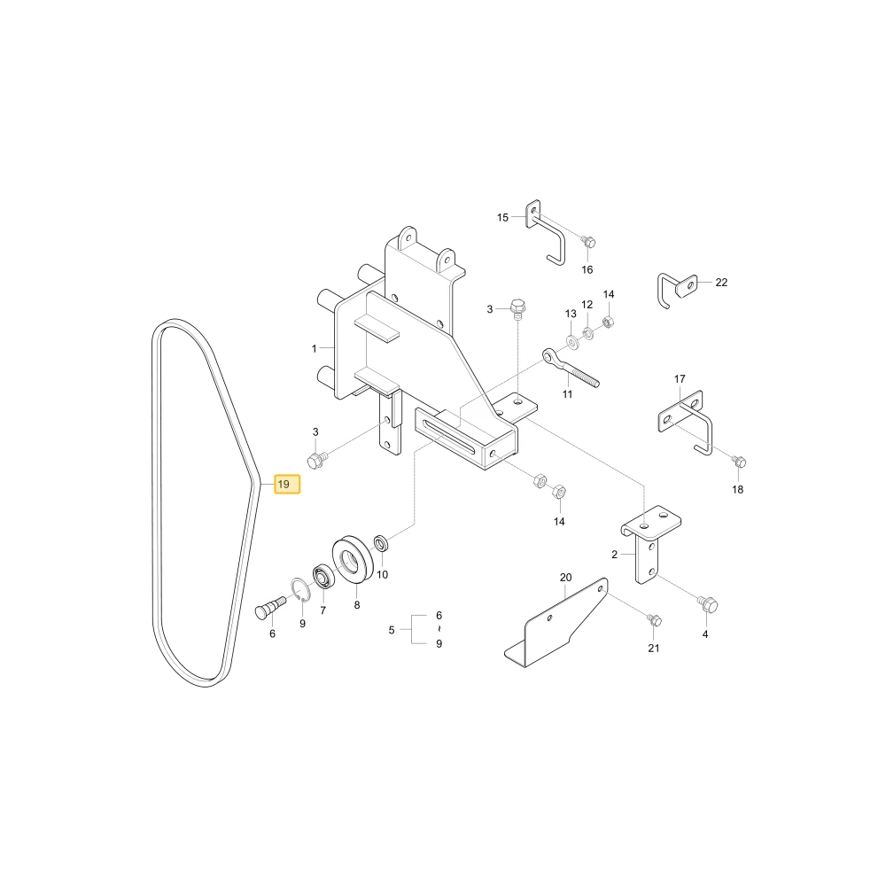 Pasek A/C A Rec 64 KIOTI T4715-72101