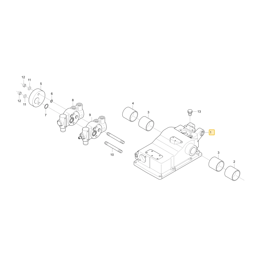 Korpus cylindra hydraulicznego KIOTI T4720-37113