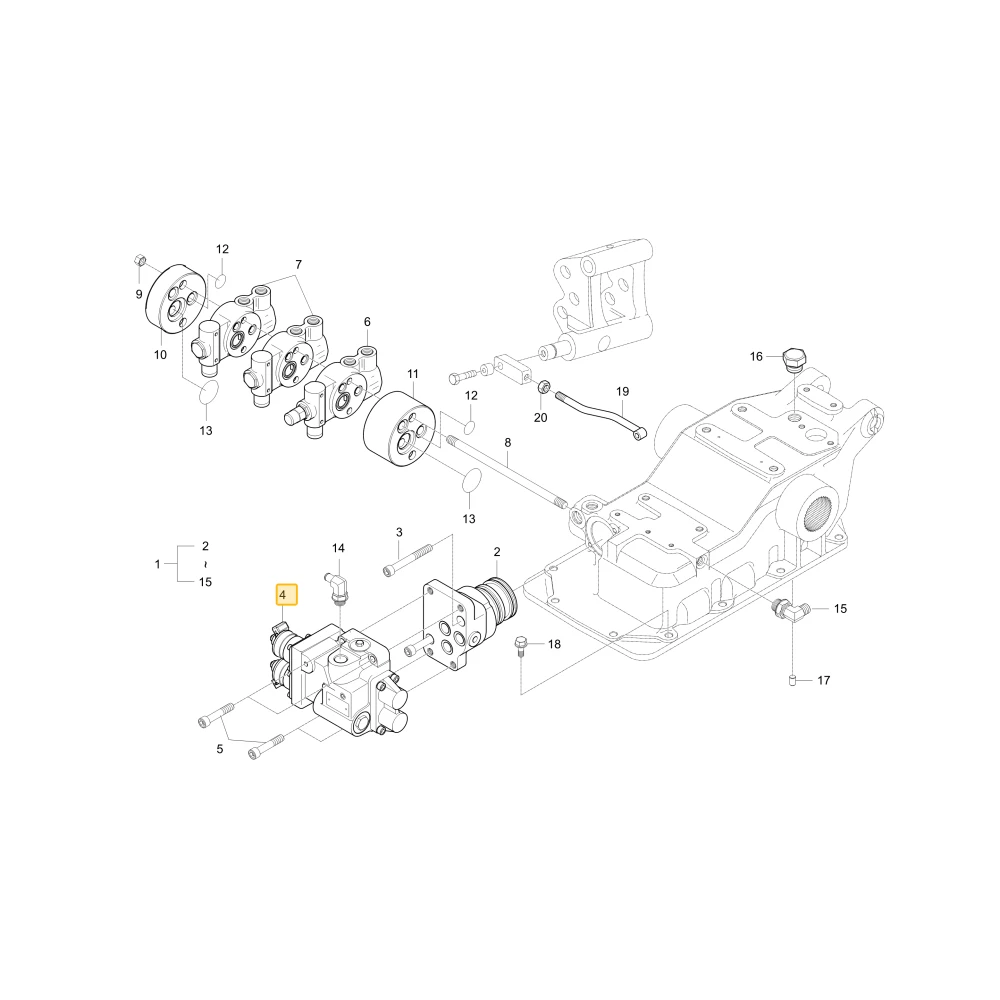 Zawór sterujący KIOTI T4720-37131