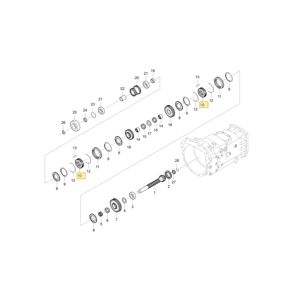 Piasta synchronizatora KIOTI T4810-21774