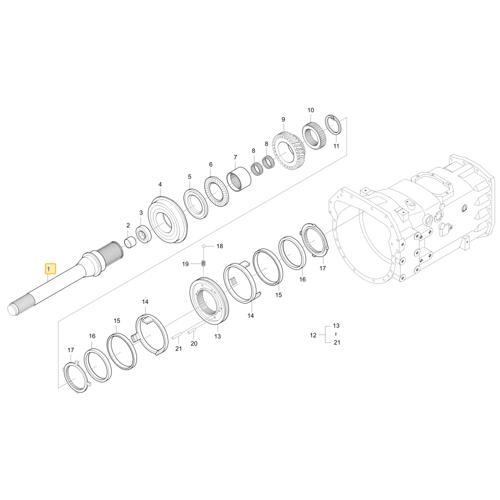 Wał rewersu KIOTI T4810-22633