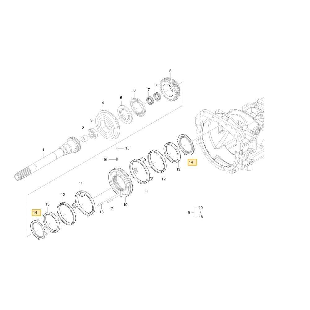 Element ustalający wału rewersu KIOTI T4810-22706