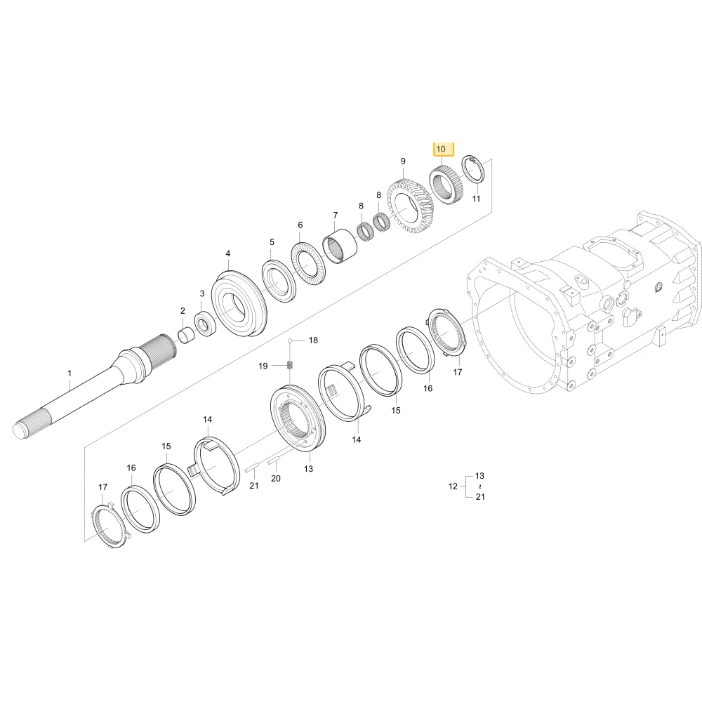 Piasta wielowypustu KIOTI T4810-22774