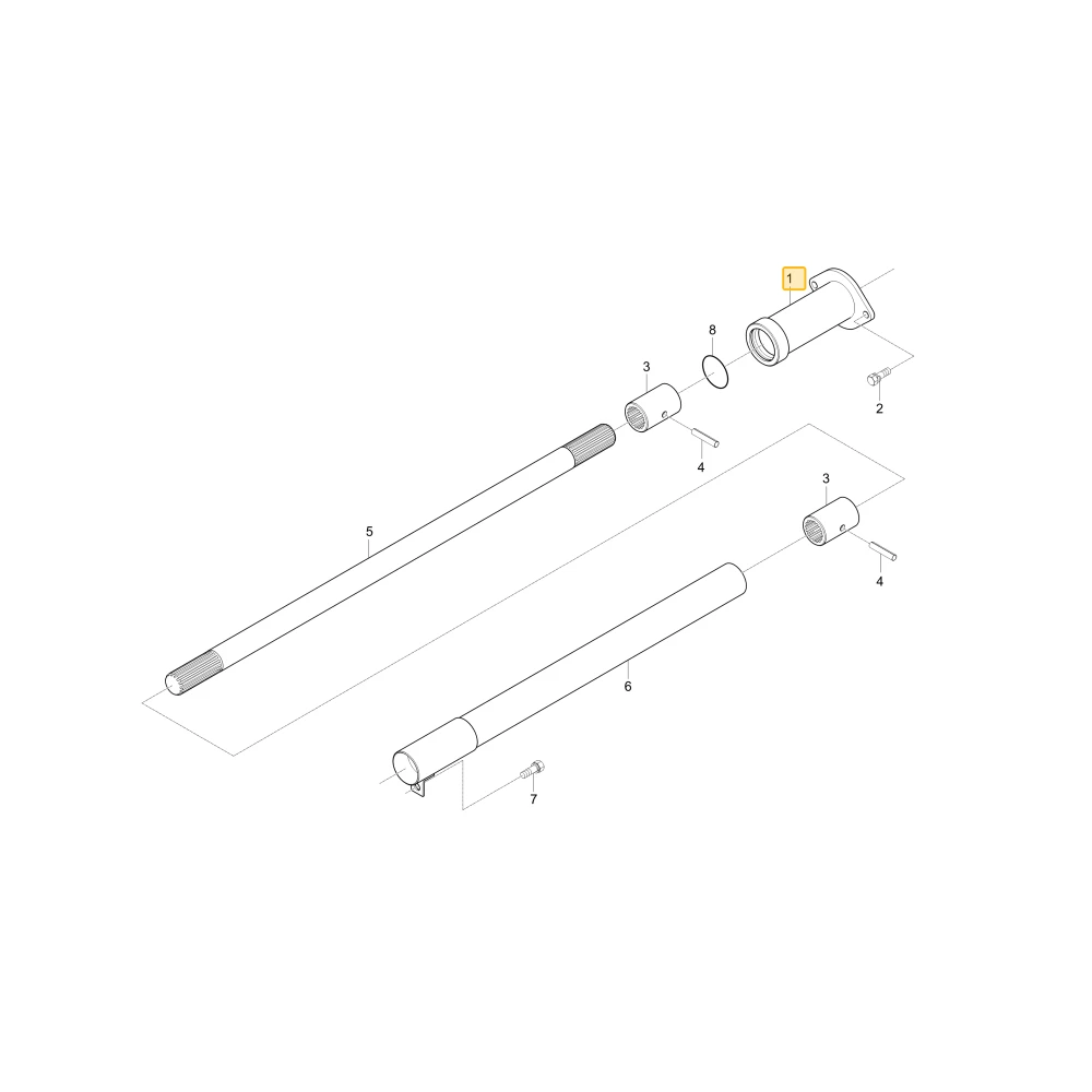 Pokrywa wału napędowego 1 KIOTI T4810-24652