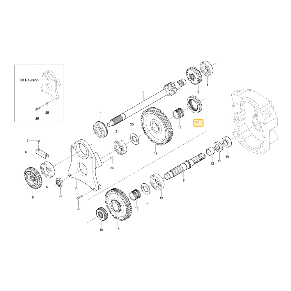 Mechanizm zmiany biegów WOM KIOTI T4810-25072