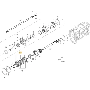 Tarcza sprzęgła KIOTI T4810-25701