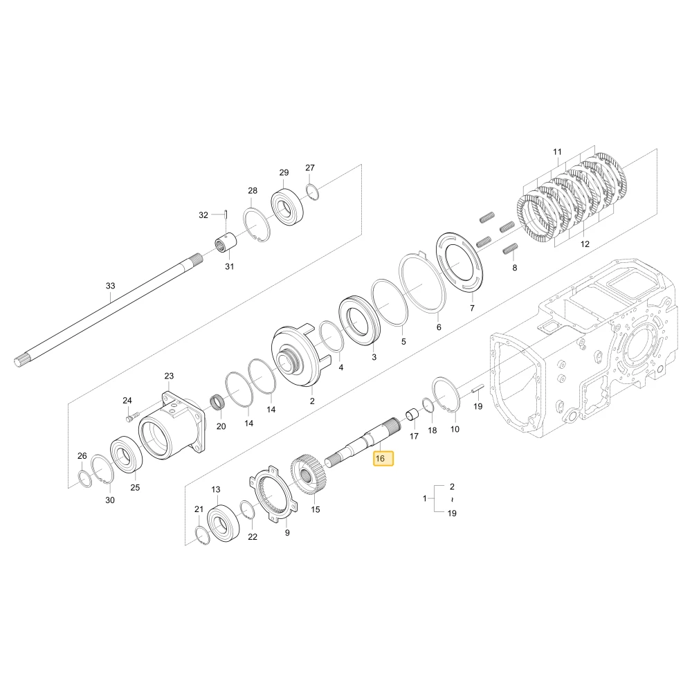 Wał sprzęgła WOM KIOTI T4810-25752