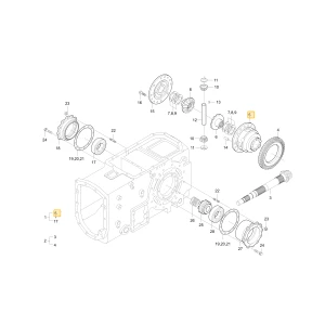 Obudowa lewego mechanizmu różnicowego KIOTI T4810-26131