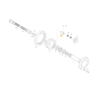Wał koła zębatego planetarnego KIOTI T4810-26381